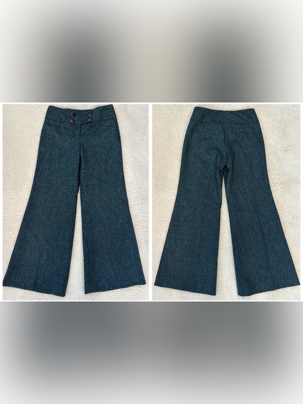Express Design Studio blue tweed dress pants NWOT - size 4